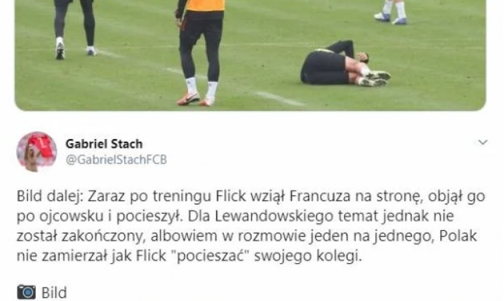 ''SPIĘCIE'' na treningu Bayernu z udziałem Lewego